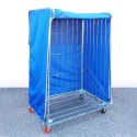 Copertura esterna in poliestere per roll container scaffale cm.120x80x180h. protegge merce carrello da polvere pioggia sole smog