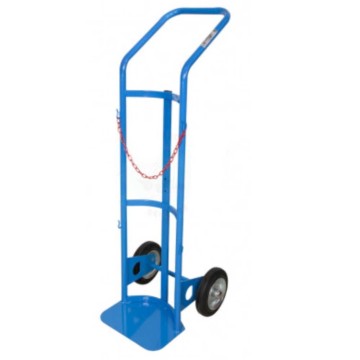 Carrello portabombola singola ø mm.260 lt.40/50 ruote piene kg.100 catenelle sicurezza bombola settore industria ospedali 994F