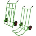 Carrello portabagagli portasacchi pedana mm.600x500 ribaltabile richiudibile ruote pneumatiche Ø 260 Portata Kg.200 Mod.054AF