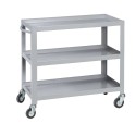 Carrello portautensili 3 vasche ferro cm.80x42xh.80 4 ruote kg.150 movimenta documenti pacchi trasporto in officine uffici R23VF