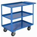 Carrello 3 vasche in ferro cm.100x60xh90 Kg.300 trasporto minuteria documenti movimentazione in uffici magazzini officine 40F3V2