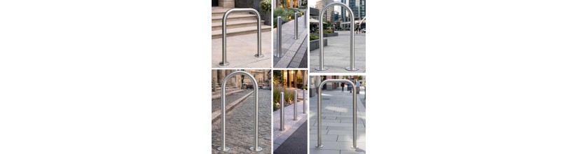 Paletti dissuasori inox archetti per protezione aree pedonali ed arredo